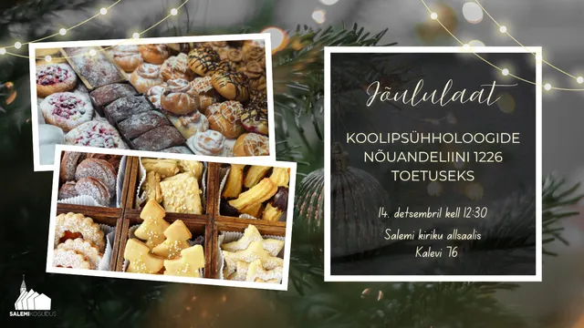 Heategevusliku jõululaada plakat